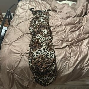 Fashion Nova Leo Era Mesh Maxi Dress